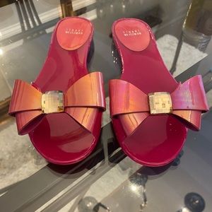 Pink bow, jelly, sandals